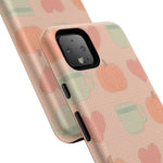 Autumn Cozy iPhone Case – Pumpkin, Heart & Coffee Cup Pattern  Shamo's