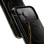 Black & Gold Marble iPhone Case with MagSafe - Shamo's