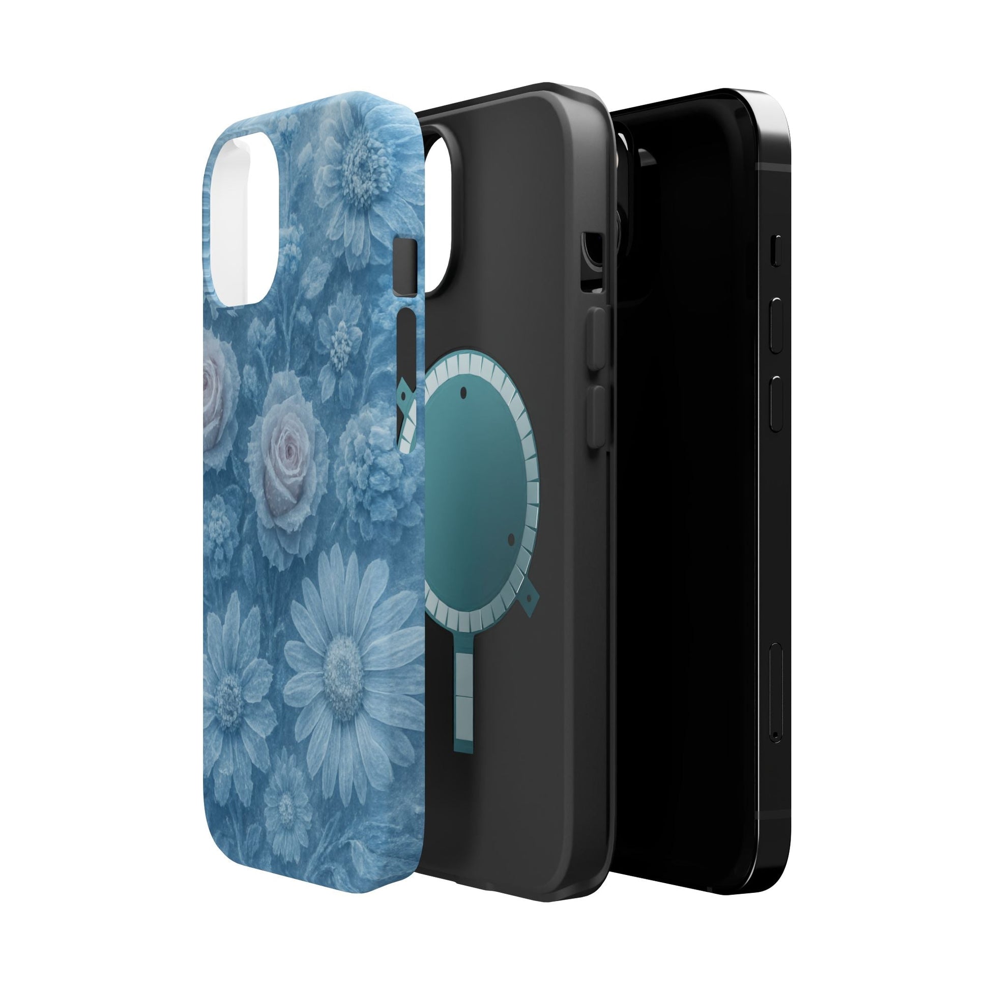 Frozen Beauty Floral Rose iPhone Case | MagSafe compatible  Shamo's