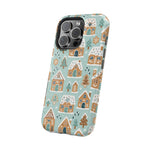 Winter Gingerbread Village Holiday Theme iPhone Case with MagSafe compatibility  Shamo's