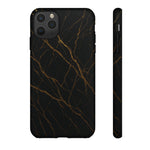 Black Marble Tough iPhone Case - Shamo's