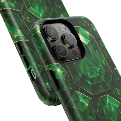 Luxury Series Emerald Gem iPhone Case with MagSafe