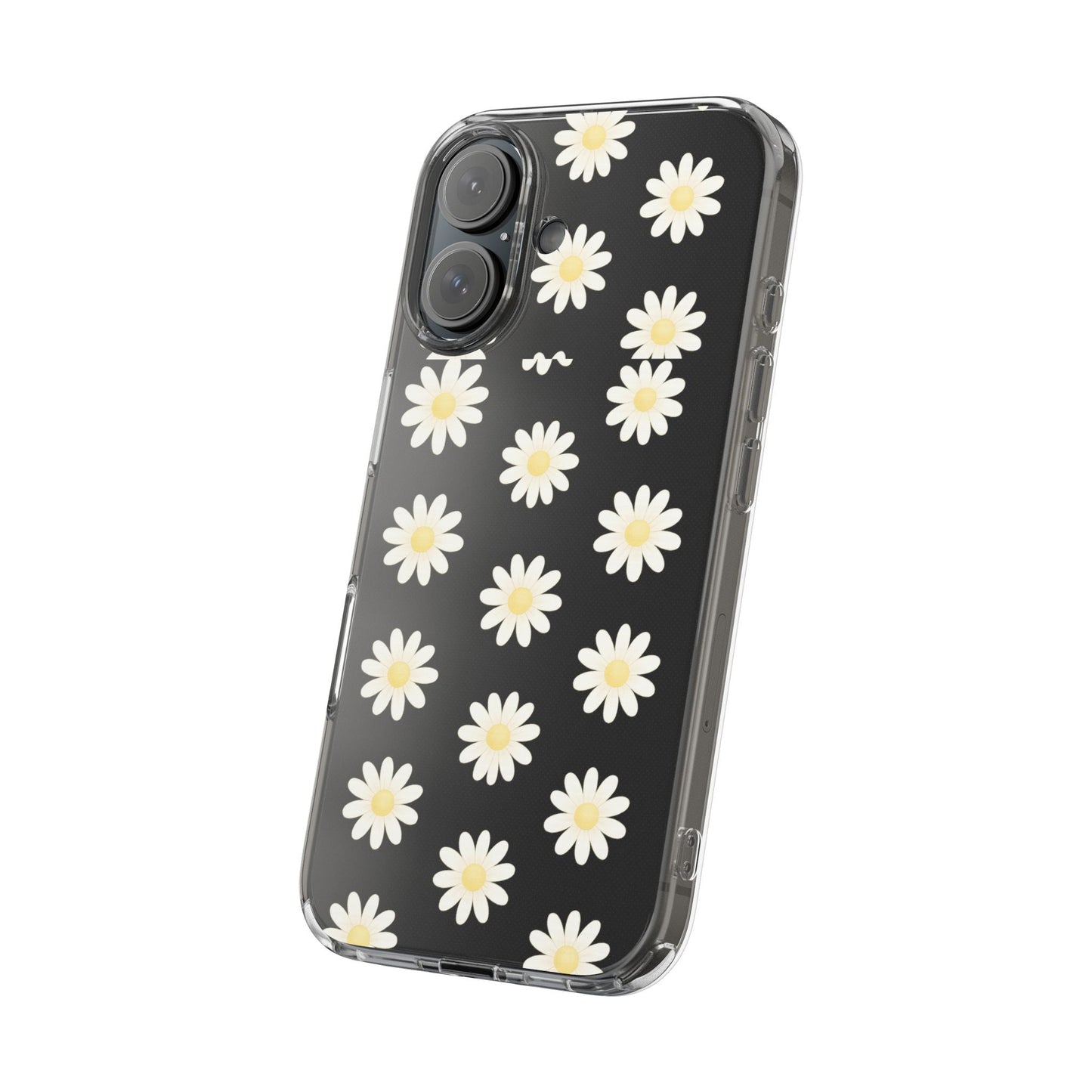 Daisy Floral Clear iPhone Case