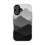 Monochrome Mountain Design iPhone Case | MagSafe  Shamo's iPhone 16 / Glossy