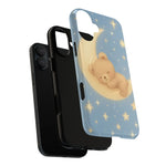 Sleepy Teddy Bear & Stars iPhone Case with MagSafe  Shamo's