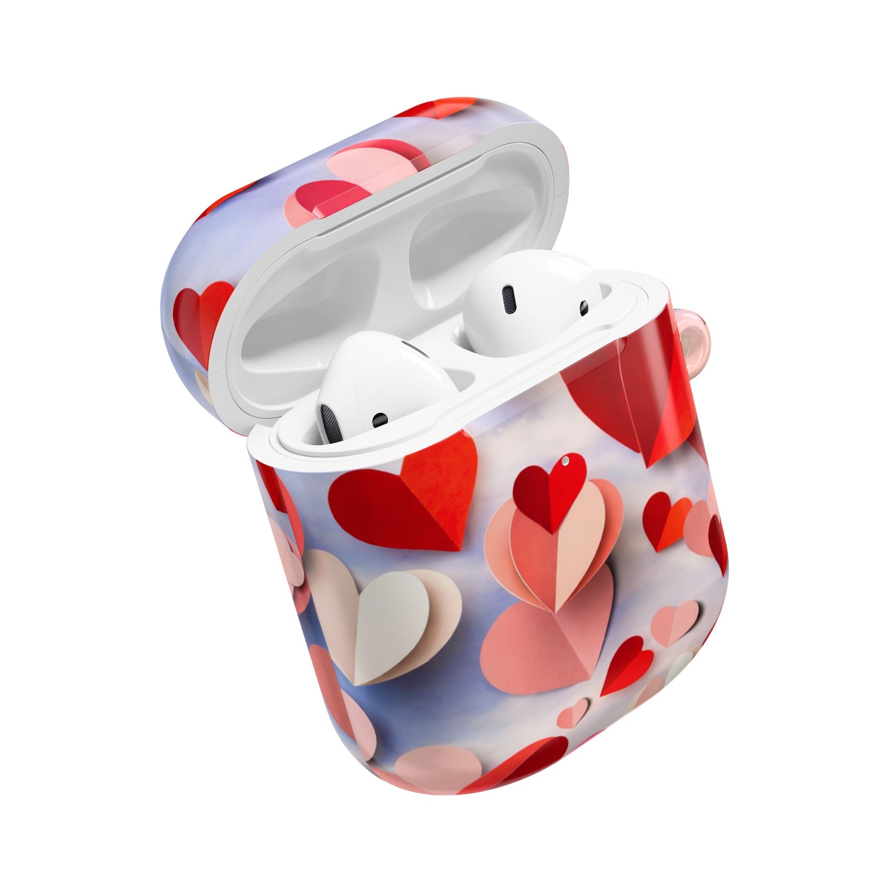 AirPod Case | 3D Paper Hearts Valentine Protective AirPods Case