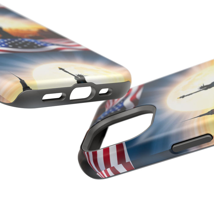 MagSafe American Flag Tough Phone Case: Show Your Patriotism in Style