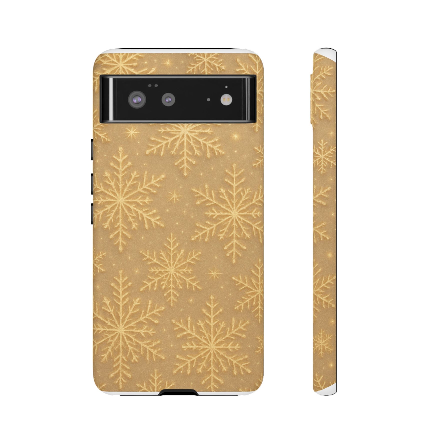 Golden Snowflake Holiday iPhone Case - Shamo's