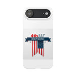 Slim Phone Cases with 4th of July writing for iPhone 17 and more - Shamo's