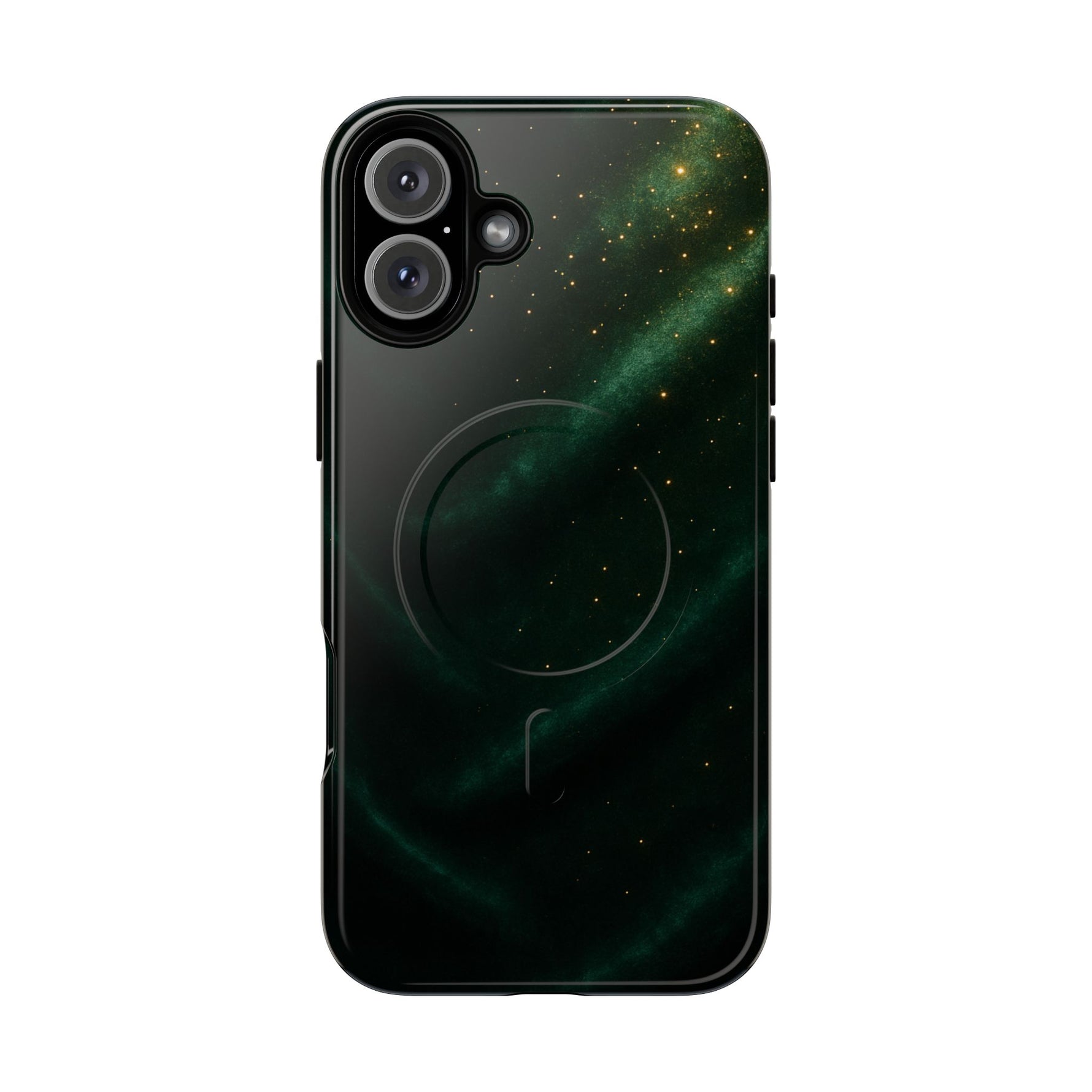 Luxury Series Emerald Galaxy iPhone Case with MagSafe - Shamo's