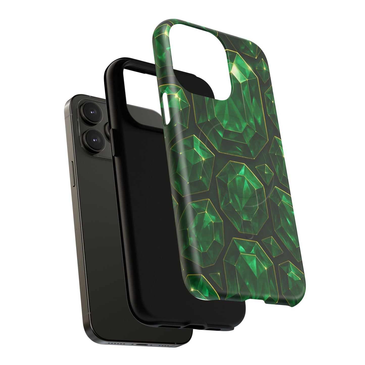 Luxury Series Emerald Gem iPhone Case with MagSafe