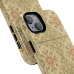 Vintage Rustic Foral Tiles iPhone Case | MagSafe - Shamo's