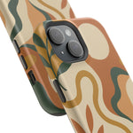 Abstract Earth-Tone Impact iPhone Case — MagSafe  Shamo's
