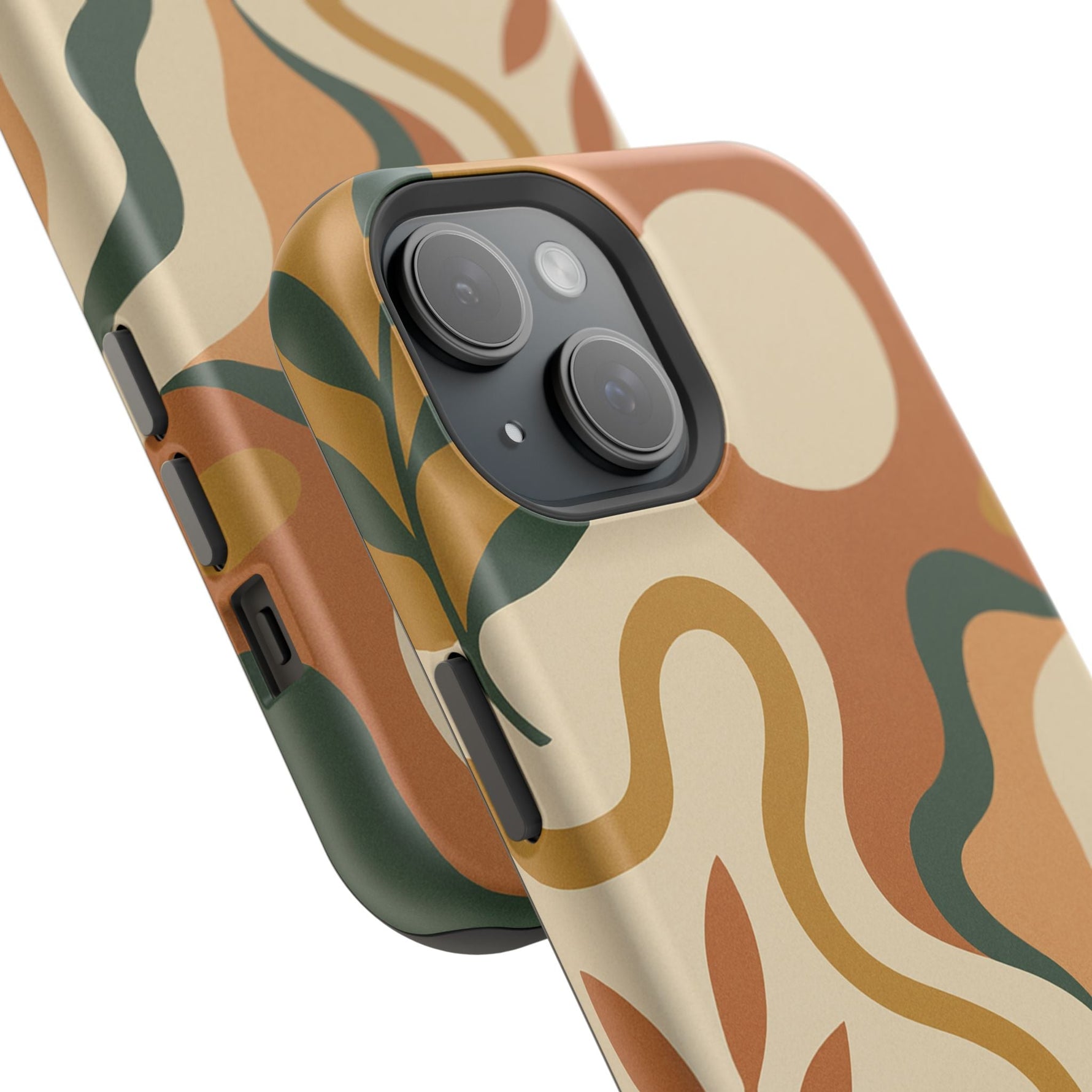 Abstract Earth-Tone Impact iPhone Case — MagSafe  Shamo's