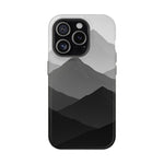 Monochrome Mountain Design iPhone Case | MagSafe  Shamo's iPhone 15 Pro / Glossy