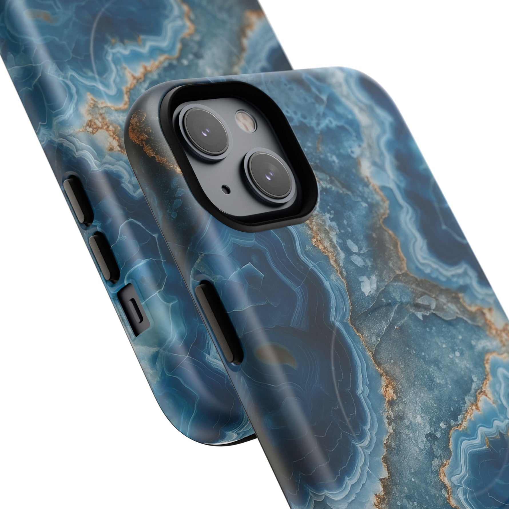 Blue Agate Marble iPhone Case —with MagSafe  Shamo's