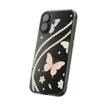 Butterfly Pearl Impact-Resistant Clear iPhone Case - iPhone 17 / Without gift packaging - Shamo's
