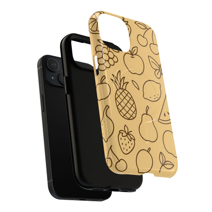 Fruity Drawing Design iPhone Case | Compatible with MagSafe