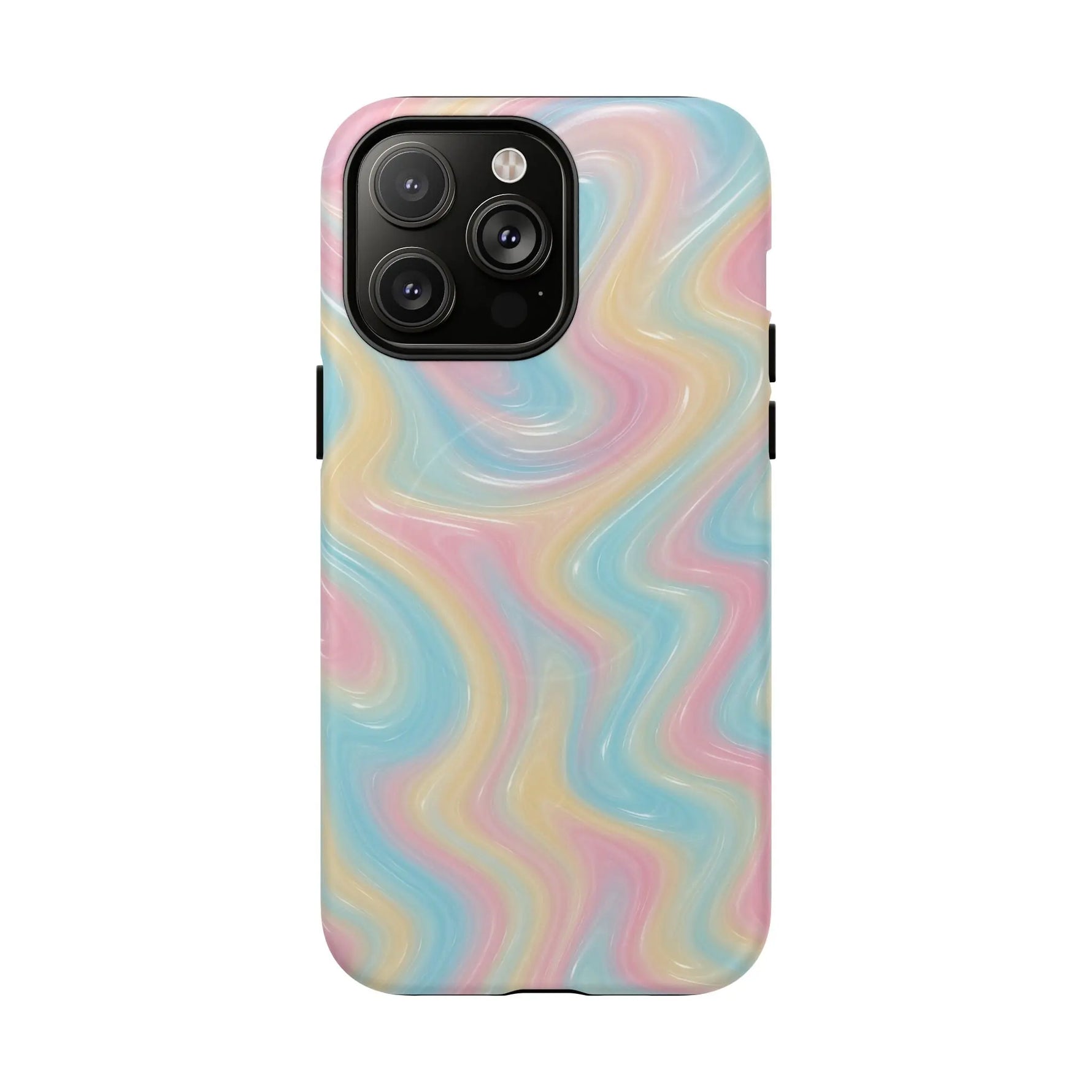 Rainbow Marble Swirl iPhone Case with MagSafe - Shamo's