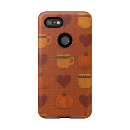 Fall Pumpkin & Coffee iPhone Case