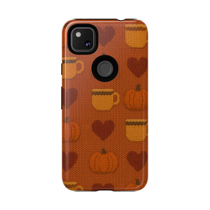 Fall Pumpkin & Coffee iPhone Case