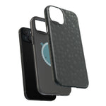 Dark Carbon Fiber Texture Magnetic Impact-Resistant iPhone Case | MagSafe compatible  Shamo's