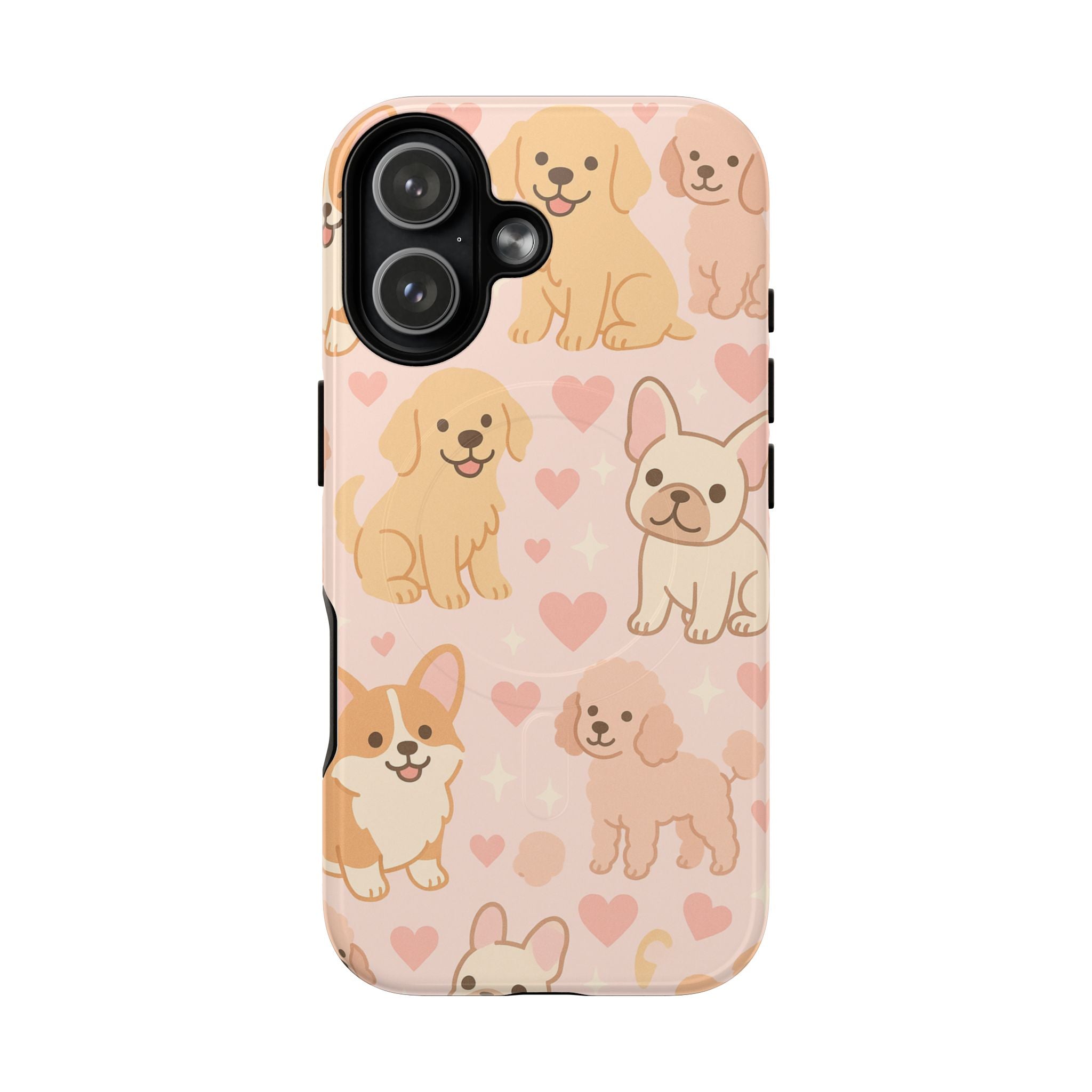 Puppies & Hearts iPhone Case compatible with MagSafe - Shamo's