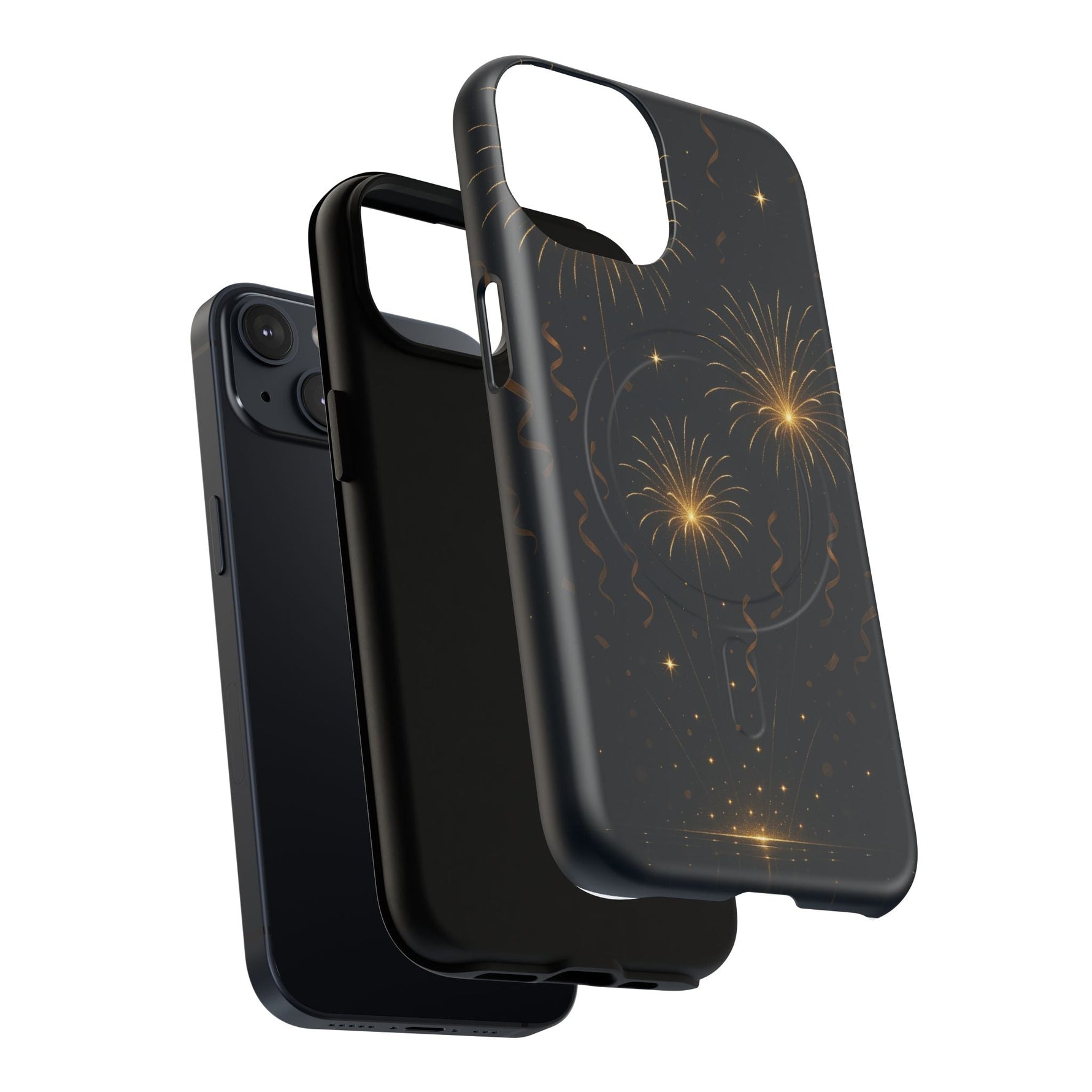 Gold Fireworks Celebration iPhone Case with MagSafe  Shamo's