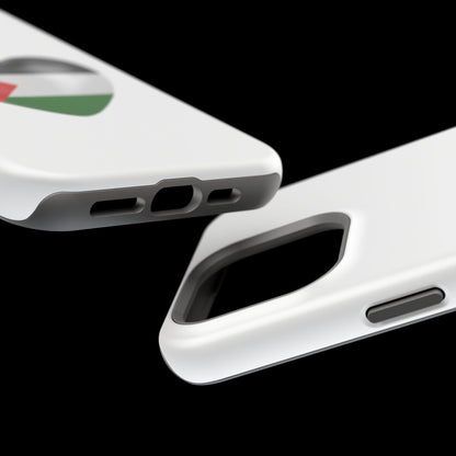 MagSafe Tough Cases with Palestinian flag in heart shape