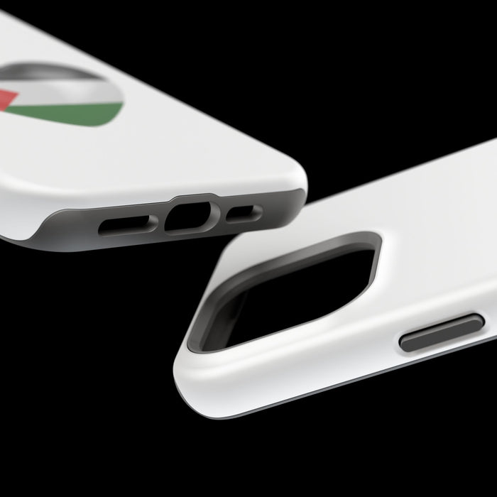MagSafe Tough Cases with Palestinian flag in heart shape