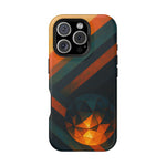 “Geometry of Becoming” Abstract iPhone MagSafe Case — Magnetic Impact-Resistant  Shamo's iPhone 16 Pro / Matte