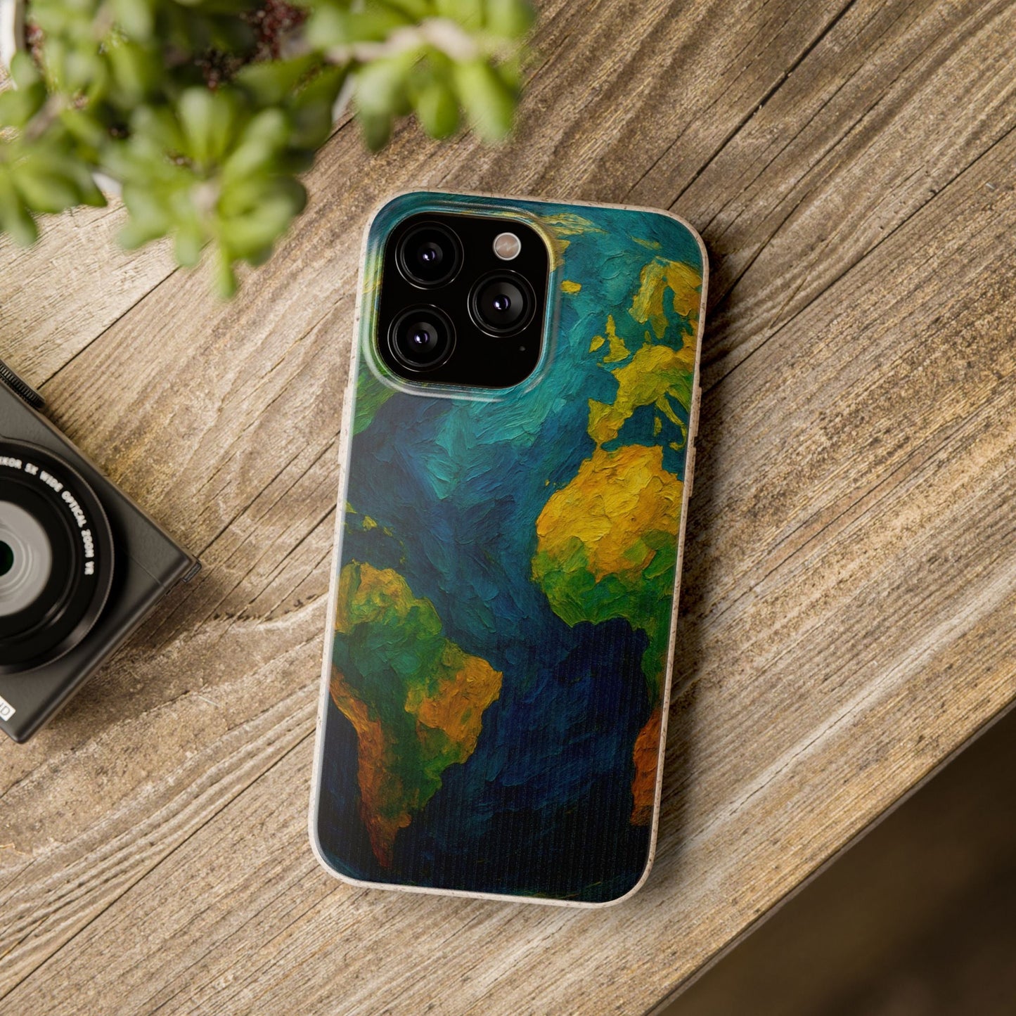 Biodegradable Phone Case — Earth Illustration Eco-Friendly Case  Shamo's