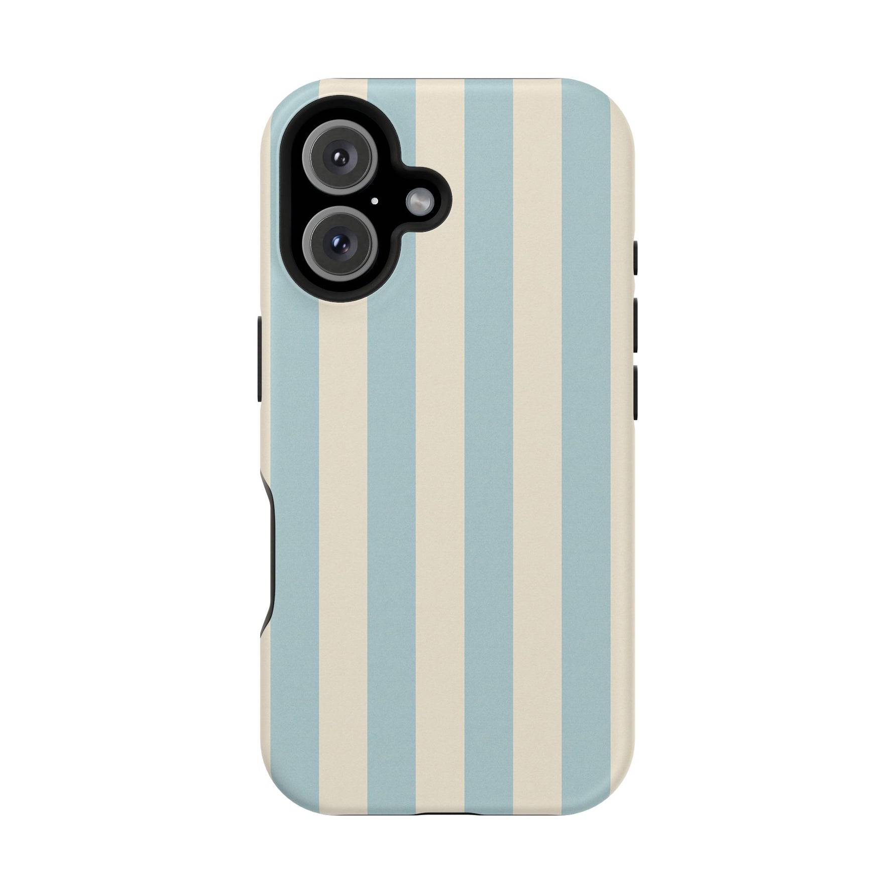 Blue Strips Pattern iPhone Case Compatible with MagSafe - Shamo's