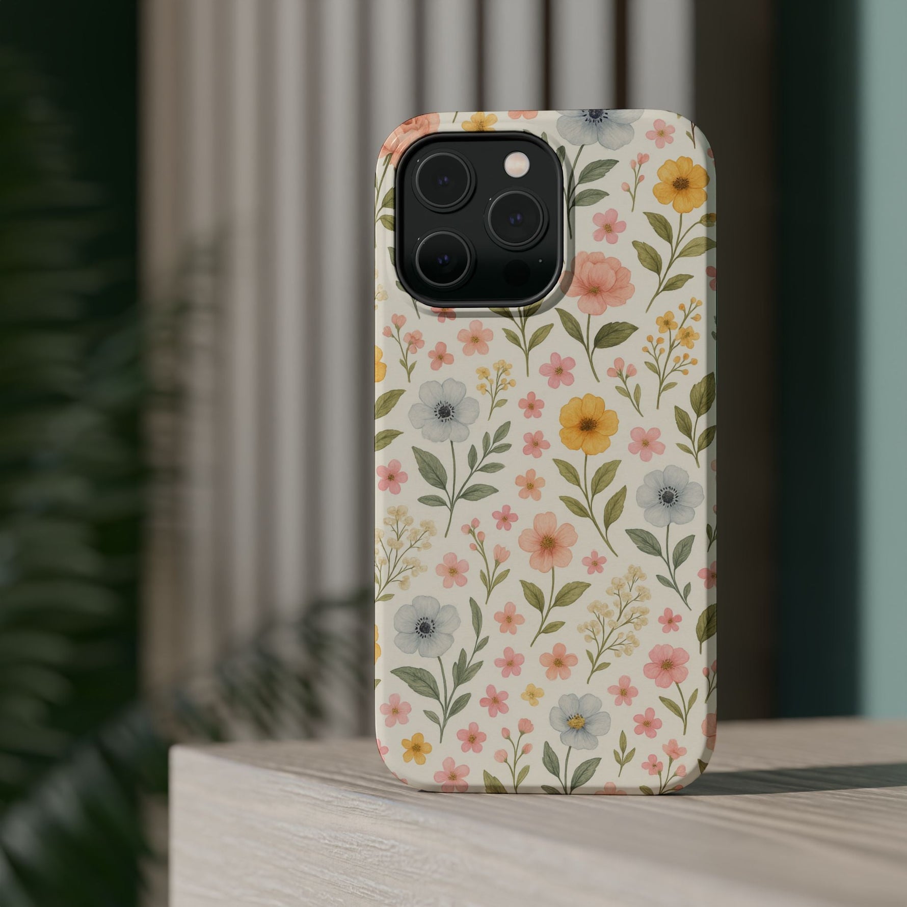 Floral Garden Impact iPhone Case with MagSafe compatibility  Shamo's