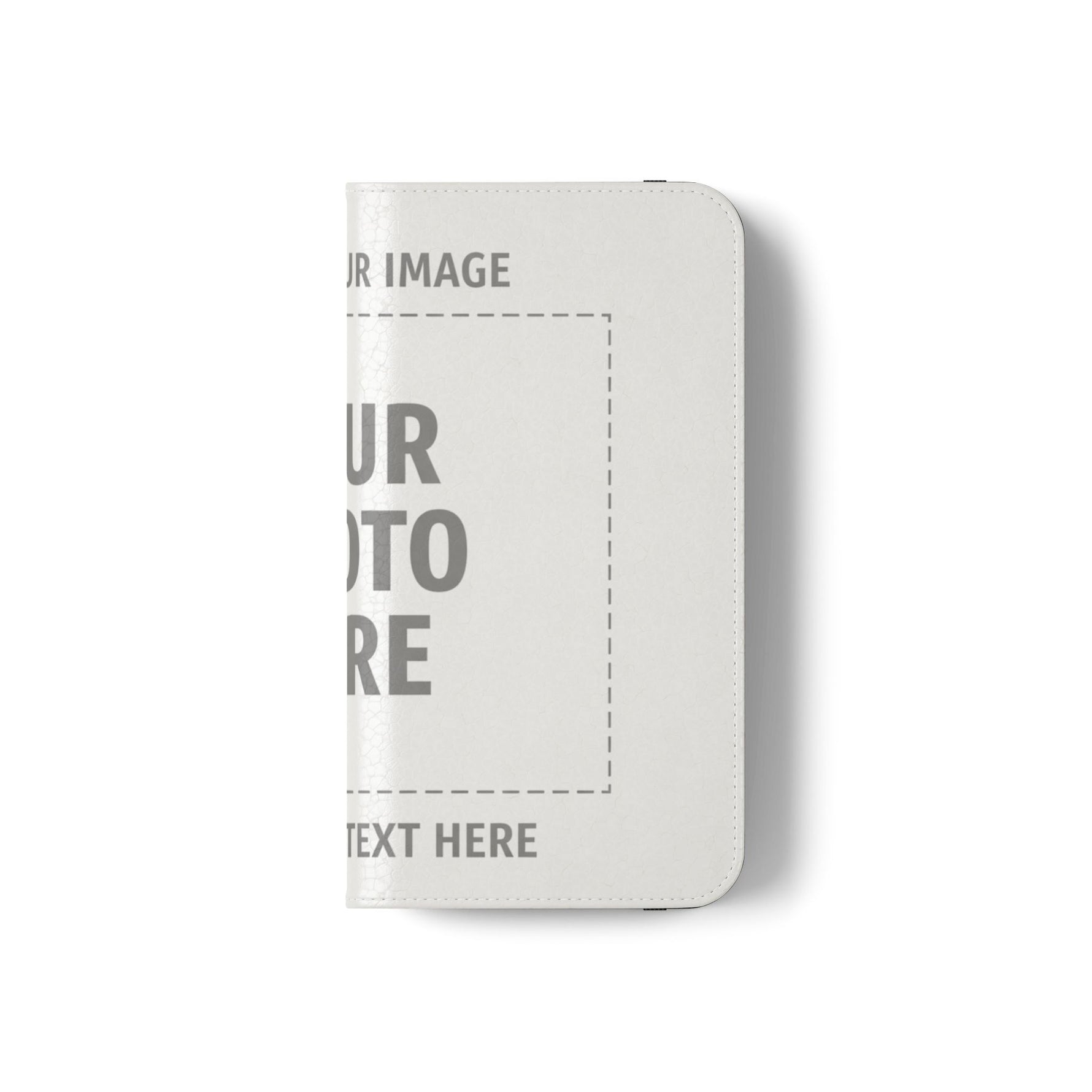 Personalized Flip Wallet Phone Case – Custom Photo & Text Wallet Cover