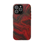 Red Marble iPhone Case with MagSafe - Shamo's