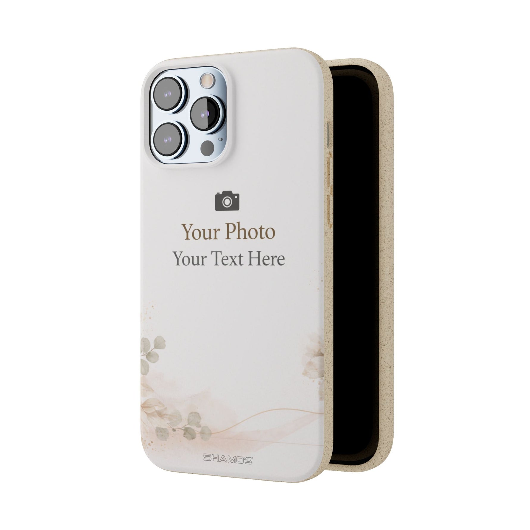 Personalizable Biodegradable Custom Phone Case | Add your own Photo and Text - iPhone 17 Pro Max - Shamo's