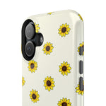 Sunflower Pattern Magnetic Impact-Resistant iPhone Case MagSafe Compatible