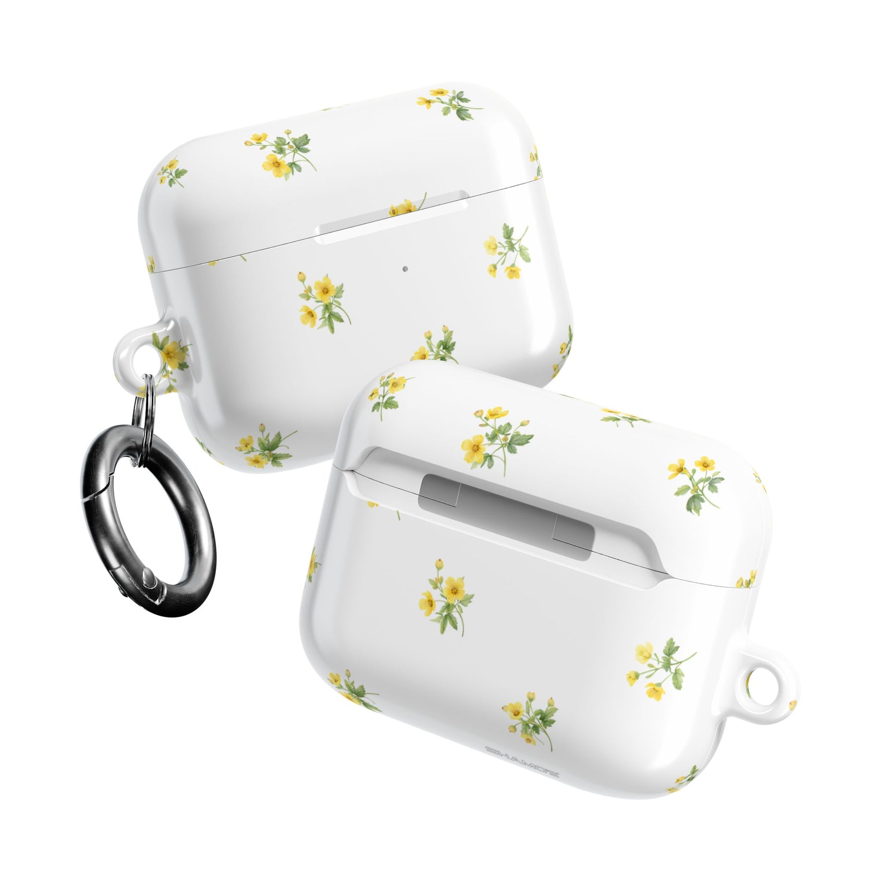 AirPods Case, French Petite Yellow Floral Protective Cover