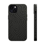 Black Circuit Board Design iPhone Case | MagSafe  Shamo's iPhone 13 / Matte