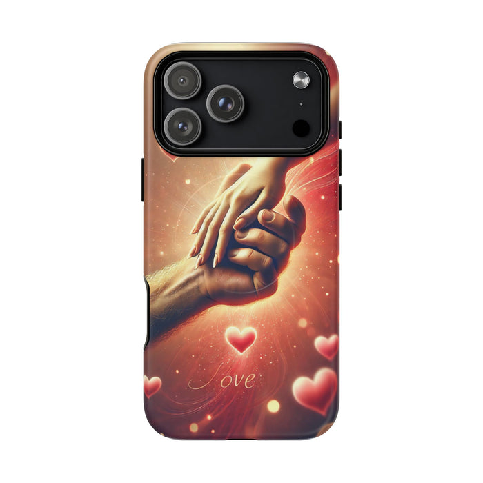 Magnetic Phone Case - Hands in Love Design - Compatible with MagSafe