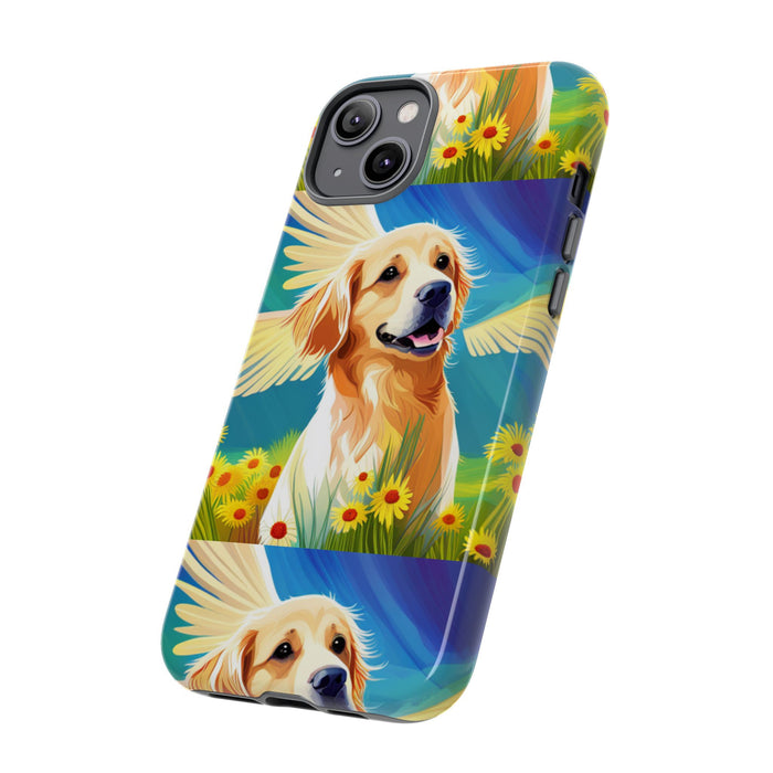 Tough Cases Golden Retriever with Wings Phone case