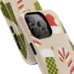 Festive Candy Cane Holiday iPhone Case | MagSafe  Shamo's