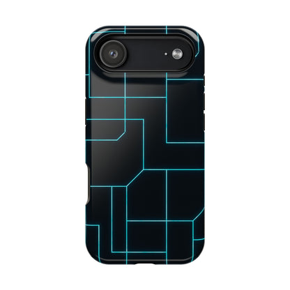 Neon Grid Magnetic Impact-Resistant iPhone Case | MagSafe compatible  Shamo's iPhone 17 Air / Glossy