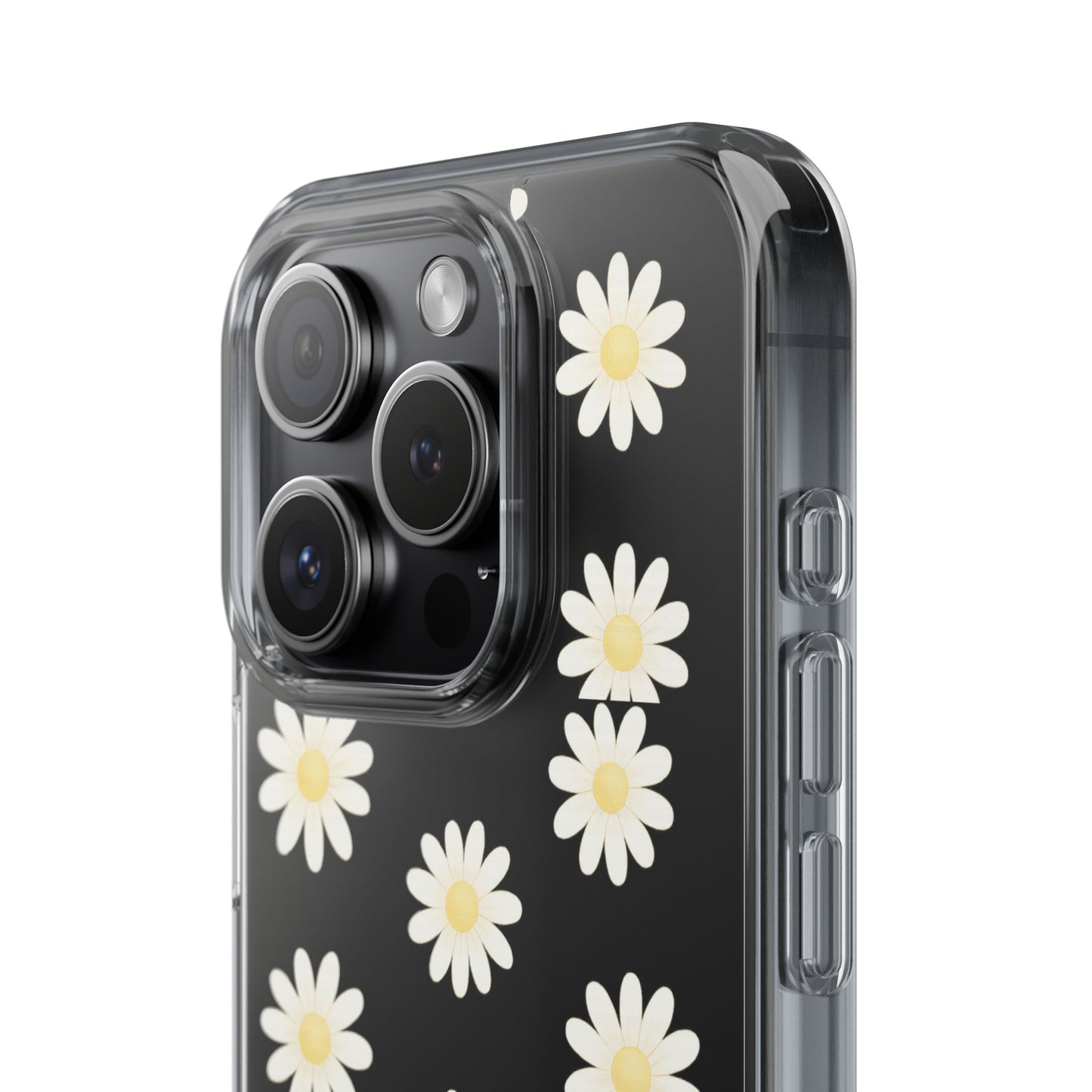 Daisy Floral Clear iPhone Case