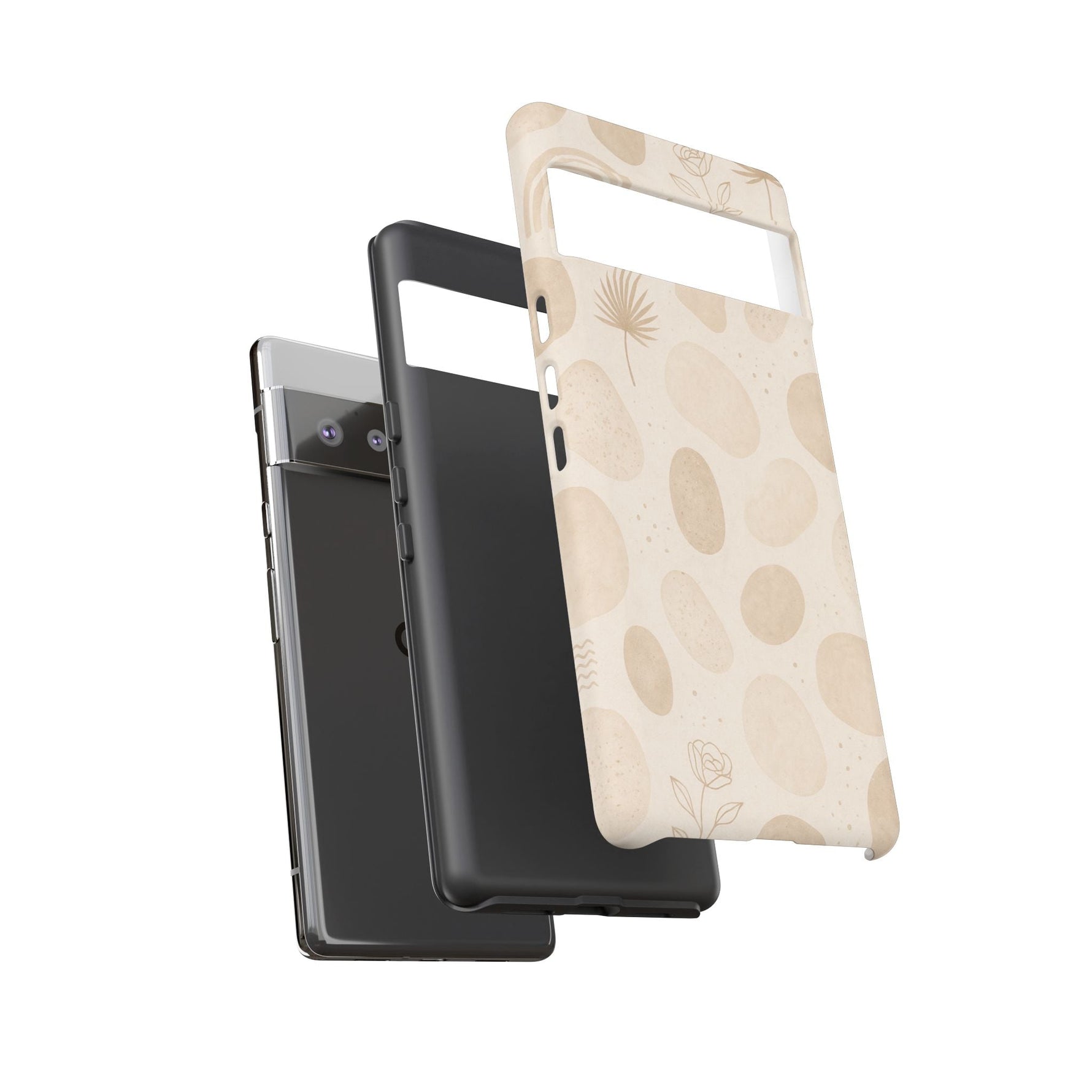 Neutral Pebble Pattern Tough iPhone Case  Shamo's