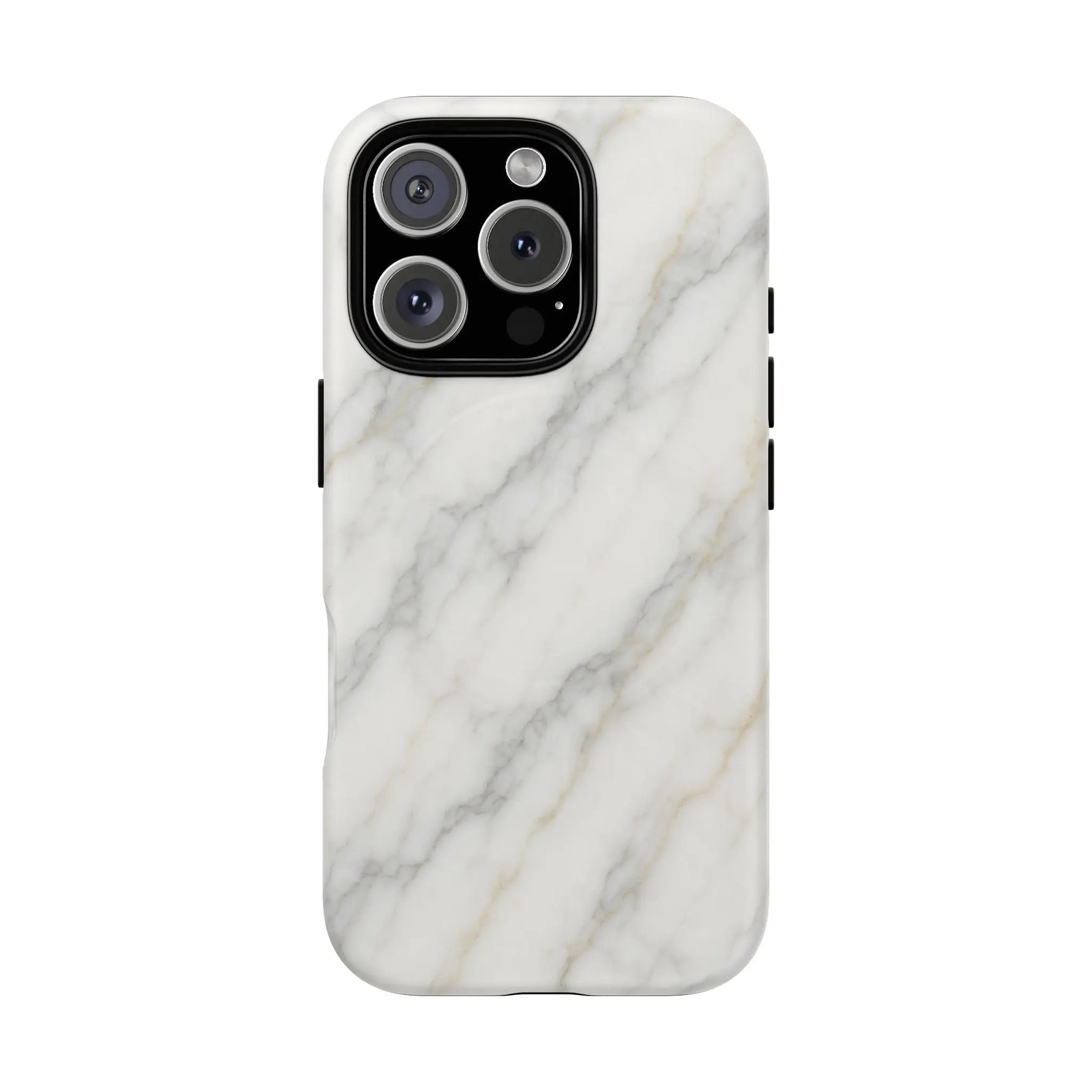 Classic White Marble iPhone Case with MagSafe - Shamo's