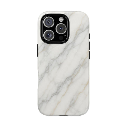 Classic White Marble iPhone Case with MagSafe - Shamo's