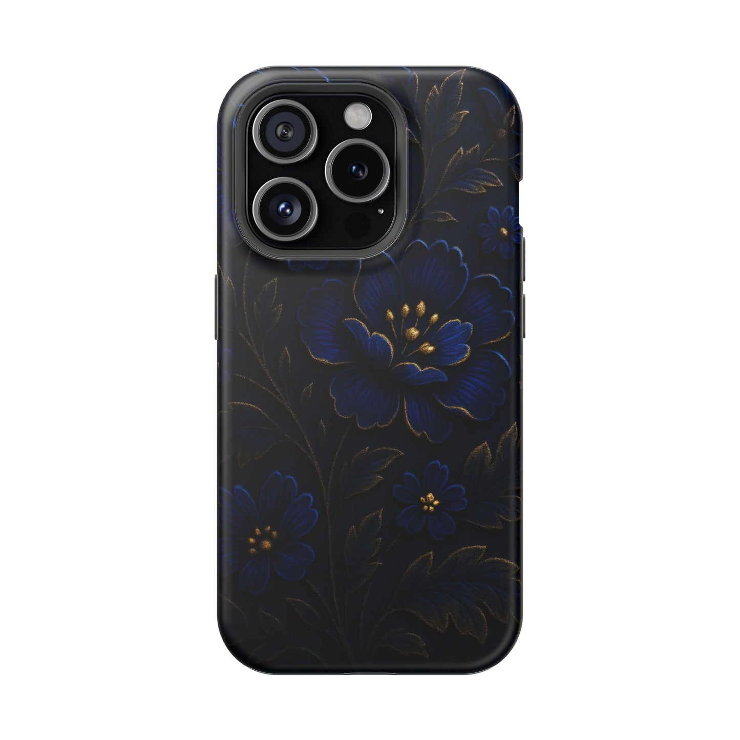 3D Velvet Night Flower iPhone Case | MagSafe