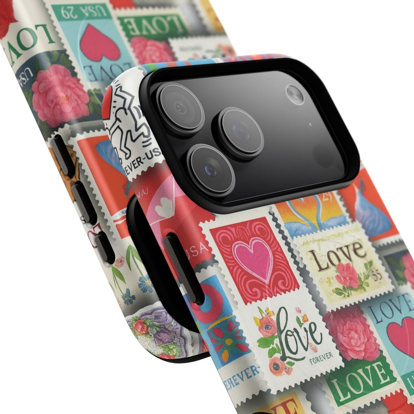 Vintage Romantic Love Stamp iPhone Case | Tough Protection + MagSafe  Shamo's